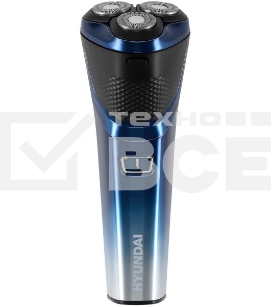 Электробритва роторная Hyundai H-SH8089 реж.эл.:3 питан.:аккум. голубой