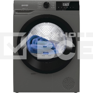Сушильная машина Gorenje D2HNE82/C серый, 8 кг, сушка - тепловой насос, программ - 15, 59.5 x 84.5 x 58 см