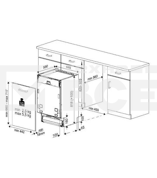 Посудомоечная машина Indesit DIS 1C59