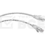 Шнур комм. Cabeus, кат. 5е, экр., F/UTP, RJ45/RJ45, LSZH, AWG24, 0.5м, серый, фото 1