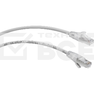Шнур комм. Cabeus, кат. 5е, экр., F/UTP, RJ45/RJ45, LSZH, AWG24, 0.5м, серый