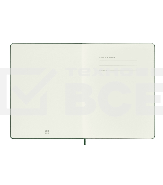 Блокнот MOLESKINE Classic, 192стр, в клеточку, твердая обложка, зеленый qp091k15