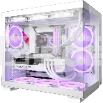 Компьютерный корпус без блока питания Case PCCooler C3T500 ARGB WH, Midi-Tower, TG, 6x120мм ARGB, 1xUSB-C 3.1 + 2xUSB-A 3.0, ATX, mATX, mITX белый, фото6