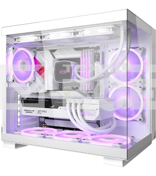 Компьютерный корпус без блока питания Case PCCooler C3T500 ARGB WH, Midi-Tower, TG, 6x120мм ARGB, 1xUSB-C 3.1 + 2xUSB-A 3.0, ATX, mATX, mITX белый