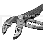 Клещи переставные Denzel кнопочный механизм, обливные рукоятки, 180 мм, фото6