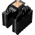 Кулер для процессора PCCooler RT620 BK (250W, 4-pin PWM, 157mm, Al/Cu, 6x6mm, 2x120mm, 73.32CFM, 34.9dBA, 2200RPM, S: 1851/1700/1200/115X, AM5/AM4, black), фото4