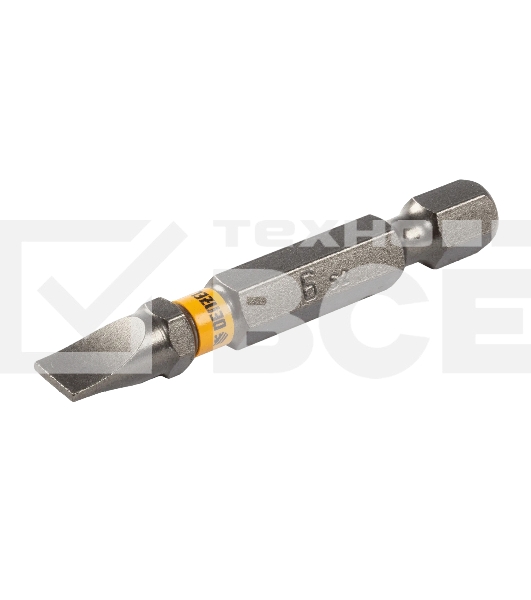 Набор бит Denzel SL6,0х50, сталь S2, шестигранный профиль, 10 шт.