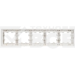 Рамка 5-м IEK BR-M52-12-K91 BRITE РУ-5-БрАБ арктич. бел./бел., фото2