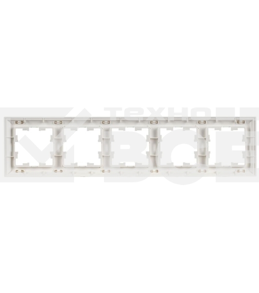 Рамка 5-м IEK BR-M52-12-K91 BRITE РУ-5-БрАБ арктич. бел./бел.