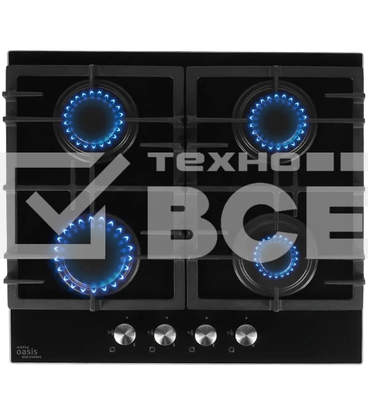 Газовая варочная поверхность Oasis P-GEB черный