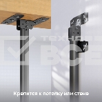 Кронштейн для телевизора ONKRON N2L 32'-80' потолочный, телескопический, черный, фото3