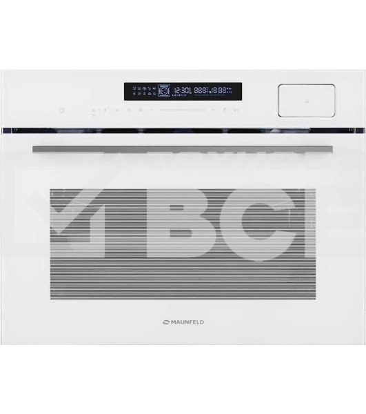 Духовой Шкаф электрический с паром Maunfeld MCMO5016STGW, 50л, дверца с 2 стеклами, белый