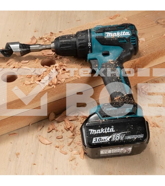 Дрель-шуруповерт Makita DDF490Z, без АКБ, без ЗУ