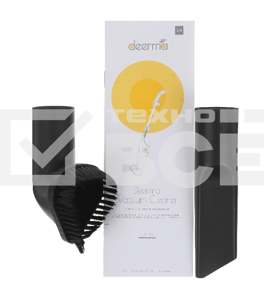 Пылесос вертикальный Deerma DX115C черный, питание от сети, 600 Вт, уборка сухая, пылесборник 1.2 л