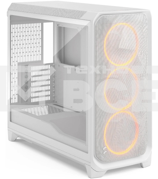 Корпус Fractal Design Meshify 3 XL White RGB TG Clear Tint, Midi-Tower, белый, 3 x 140 мм