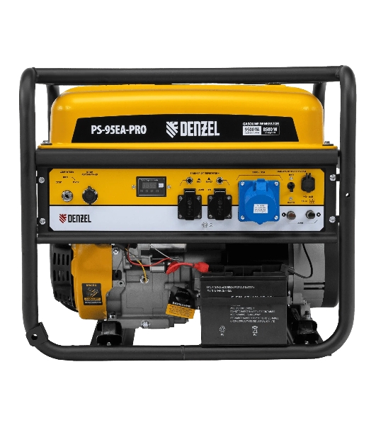 Электрогенератор бензиновый Denzel PS-95EA-PRO, 9.5 кВт, 97 дБ, 94 кг