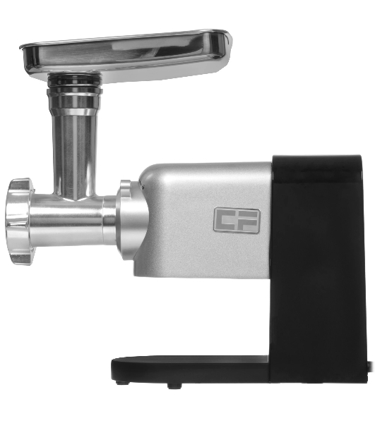 Мясорубка электрическая CF CF-MG2161SB черный, 1600 Вт, 1.3 кг/мин, реверс, защита от перегрузки, насадки - 6