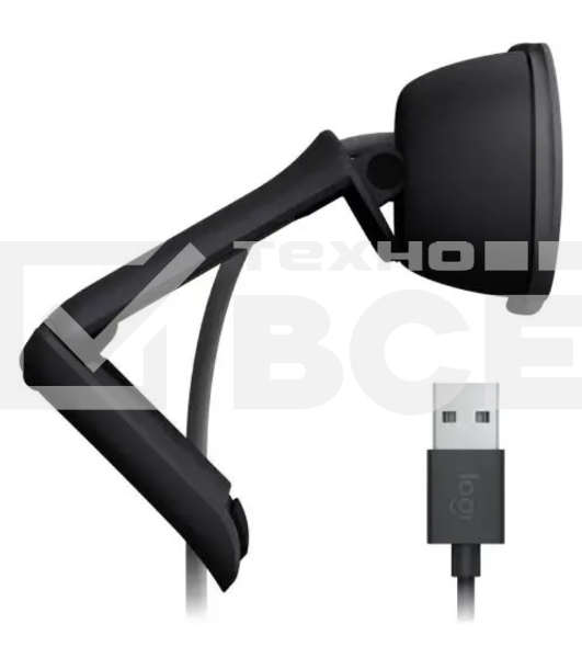 Камера Web Logitech HD Webcam Brio 90 графитовый 2Mpix (1920x1080) USB 2.0 с микрофоном (960-001581)