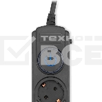 Сетевой фильтр Ippon BK-6-EU-3-16-B 3м (6 розеток) черный (коробка), фото3