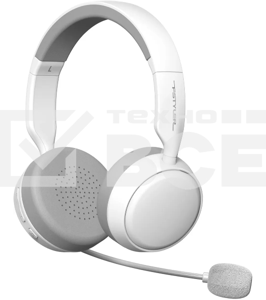 Наушники с микрофоном A4Tech BH230 белый/серый мониторные BT оголовье (BH230 WHITE)