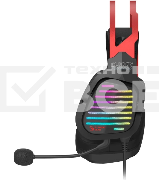 Наушники с микрофоном A4Tech Bloody G560 черный/красный 2м мониторные оголовье (G560 SPORTS RED)