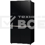 Холодильник Hitachi R-WB720PUC1 GCK черный трехкамерный 357/103л морозилка снизу, No Frost, Side by Side, фото 1