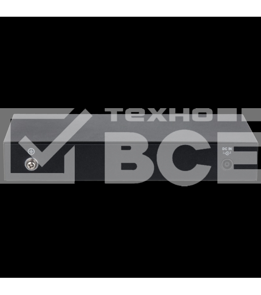 Коммутатор 8-портовый DAHUA DH-CS4010-8ET-60, PoE с функцией облачного управления L2, 8xRJ45 100Mb PoE, 2xRJ45 1Gb (uplink), суммарно 60Вт, коммутация 4.8 Гб, MAC-таблица 8К, металл