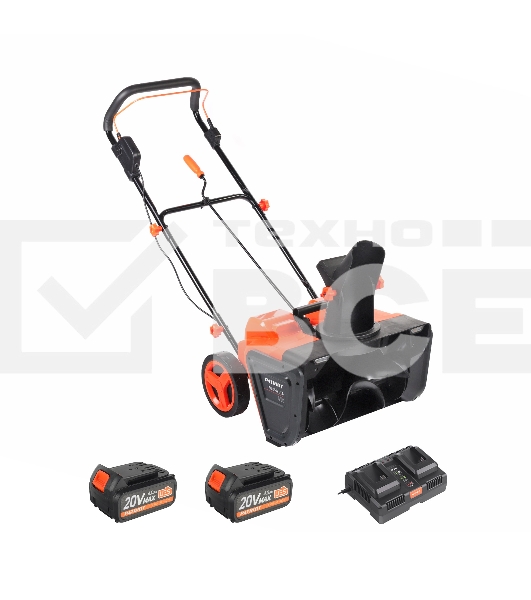 Снегоуборщик аккумуляторный Patriot PE 2842 UES 20V MAX*2; 2АКБ 4Ah+З\У