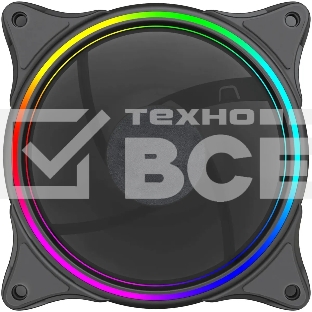 Вентилятор для корпуса Bloody BD-CF120ARGB3 ARGB черный, 120 мм, 1600 об/мин, 26 дБ, 4 pin