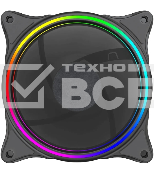 Вентилятор для корпуса Bloody BD-CF120ARGB3 ARGB черный, 120 мм, 1600 об/мин, 26 дБ, 4 pin