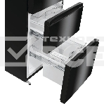 Холодильник Hisense RM469N4AFD1 двухкамерный, черный, 229/113, морозилка снизу, Total No Frost, фото2