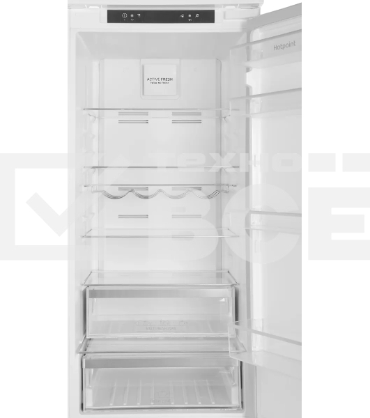 Встраиваемый холодильник Hotpoint HBT 20I белый двухкамерный 215/69л морозилка снизу