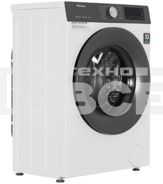 Стиральная машина Hisense WF3S7021BW2 белый, загрузка фронтальная 7 кг, 1200 об/мин., класс: А