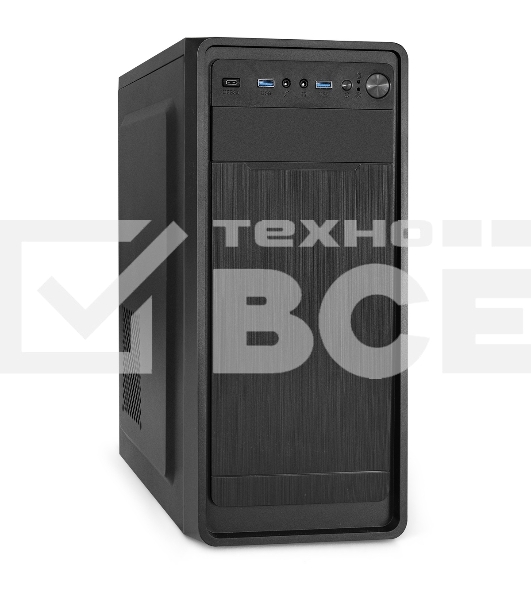 Компьютерный корпус Miditower ExeGate XP-332UC-UNS400 (ATX, БП UNS400 с вент. 12см, 2хUSB 3.0/1хTypeC, аудио, черный)