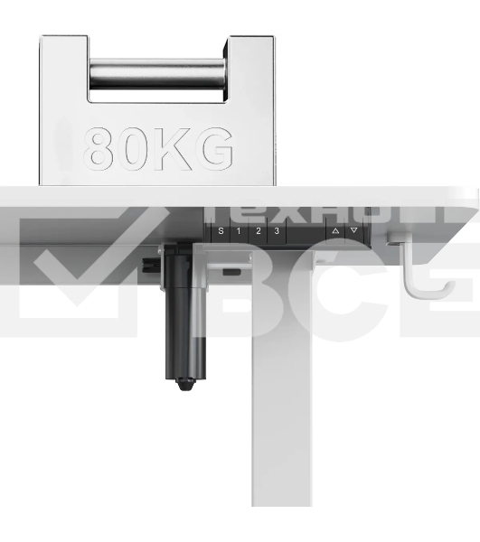 Стол для компьютера Cactus угловой подъемный столешница МДФ, белый каркас белый 140x72x60 см (CS-EDXL-WWT)