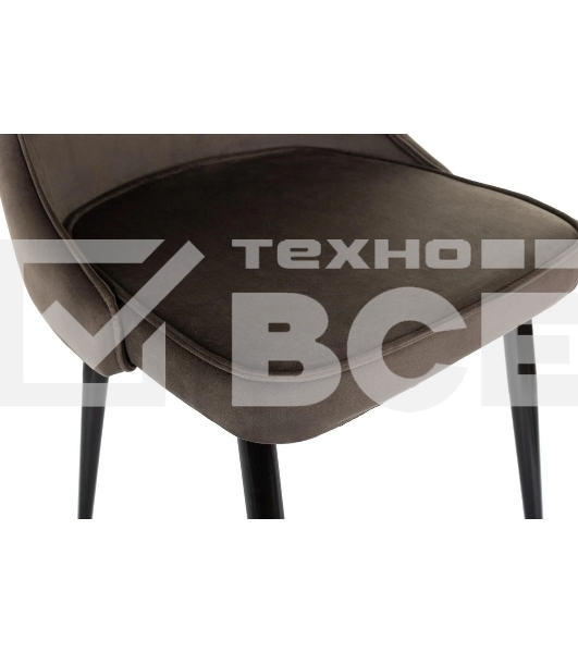 Стул для дома Бюрократ CH-K4_2 комплект 2 шт коричневый Holland 74 металл черный на ножках (CH-K4_1/HL74_2)