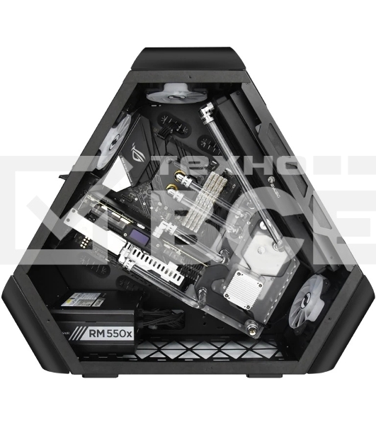 Компьютерный корпус JONSBO TR03-A Black без БП, боковая панель из закаленного стекла, mini-ITX, micro-ATX, ATX, черный