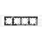 Рамка Эпика 4 - местная EKF UP1-FPB-04 черная, пластик, фото7