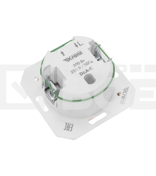 Светорегулятор Kranz DEA 300Вт с/у мех. бежевый (1/10/100)