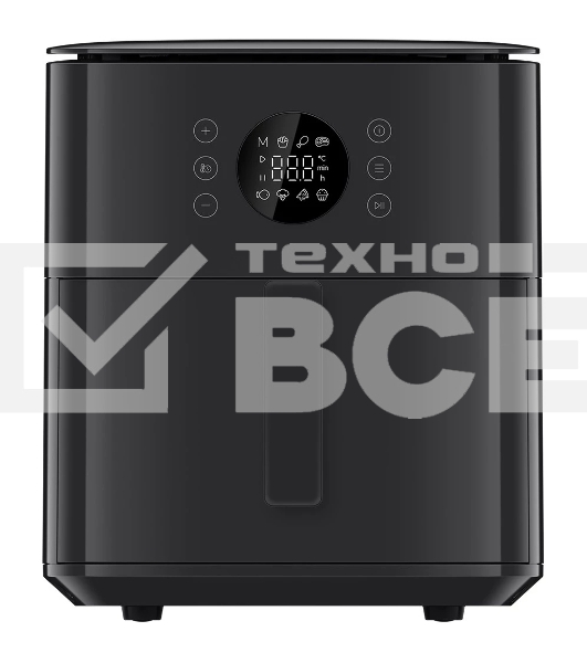 Аэрогриль Xiaomi Smart Air Fryer BHR083NEU черный, 1700 Вт, 6.5 л, сенсор, 7 программ