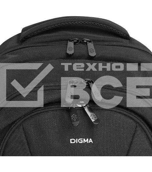 Рюкзак для ноутбука 15.6' Digma Stash S1 черный полиэстер (DGbP15S1BK)