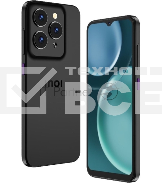 Смартфон INOI Note 15 6+10*/256GB, Titanium черный