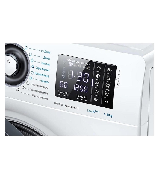 Стиральная машина ATLANT СМА-80С1214-СА-02 белый, загрузка фронтальная 8 кг, 1200 об/мин., класс: A+++