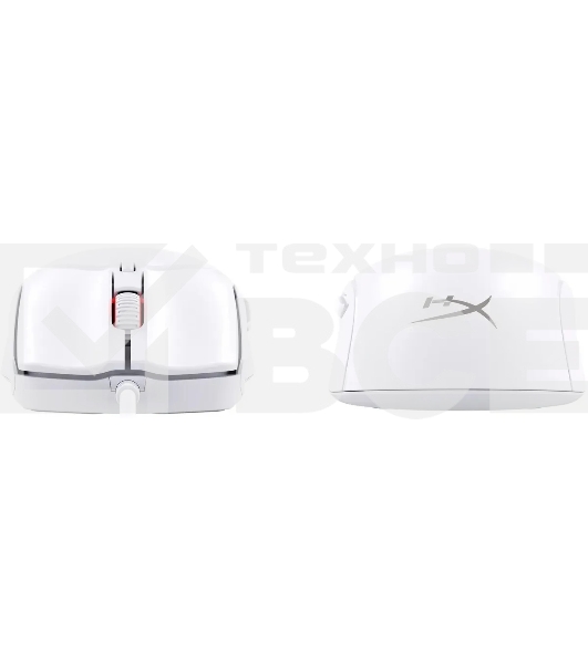 Мышь беспроводная HyperX Haste 2 белый, 26000 dpi, радиоканал, Bluetooth, USB, кнопки - 5
