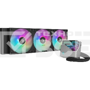 Система жидкостного охлаждения DEEPCOOL LT360 ARGB черный, 120 мм, алюминий/медь, 2400 об/мин, 38.71 дБ, 4 pin, 300 Вт