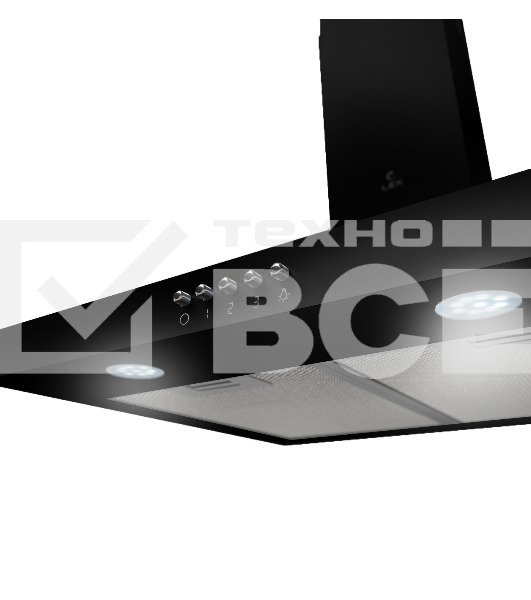 Вытяжка каминная LEX Briz 500 черный, 49.6 см, 700 куб. м/ч, 50 дБ