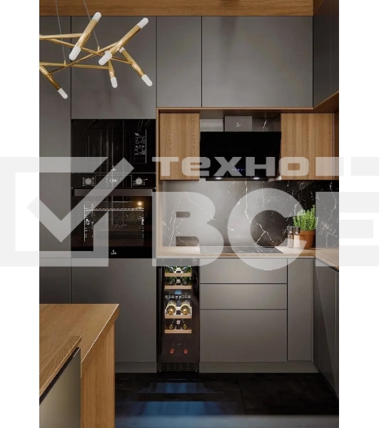 Винный шкаф LEX LWD3017BL dual zone 1-нокамерн. черный