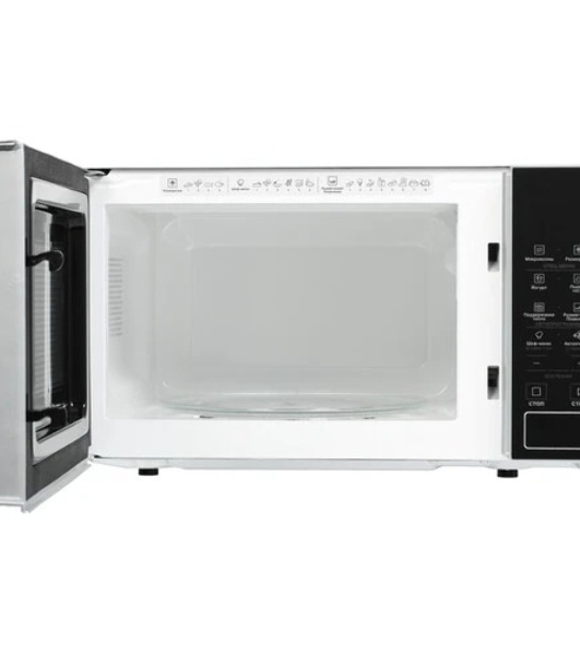 Микроволновая печь Hotpoint MWHA 201 SB серебристый, 20 л, 700 Вт, переключатели — сенсор