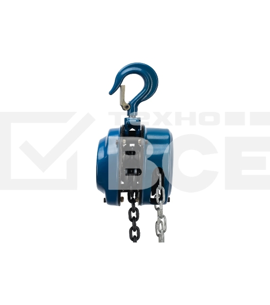 Таль цепная Stels 51943 0,5 т, h подъема 2,5 м, расстояние между крюками 350 мм