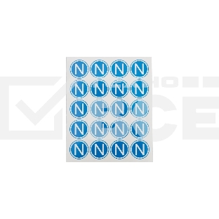 Наклейка знак электробезопасности Rexant 56-0059 «N» d - 20 мм (20 шт на листе)